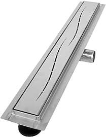 VILSTEIN Duschrinne 80cm, Edelstahl Bodenablauf