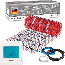 VILSTEIN® Elektrische Fußbodenheizung [150W/m²] 