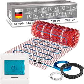VILSTEIN® Elektrische Fußbodenheizung [150W/m²] 