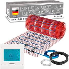VILSTEIN® Elektrische Fußbodenheizung [150W/m²] 
