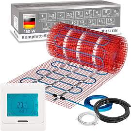 VILSTEIN® Elektrische Fußbodenheizung [150W/m²] 