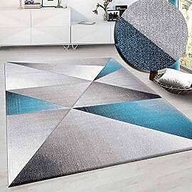 VIMODA Designer Teppich Modern Geometrische Muster 