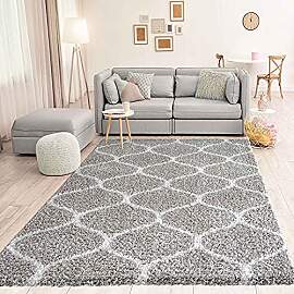 VIMODA Hochflor Teppich Muster Shaggy Marokkanisch 