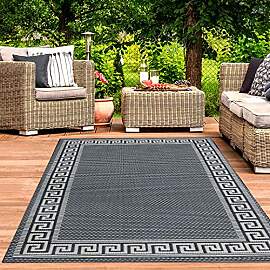 VIMODA In- und Outdoor Teppiche Flachgewebe Balkon 