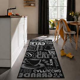 VIMODA Küchenteppich Teppichläufer Coffee Design 