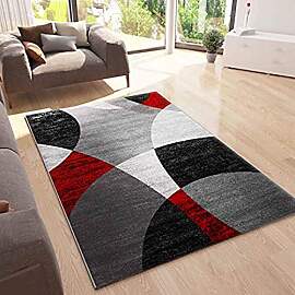 VIMODA Teppich Geometrische Kreismuster Meliert in 