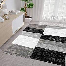 VIMODA Teppich Geometrisches Kachel Muster Meliert 