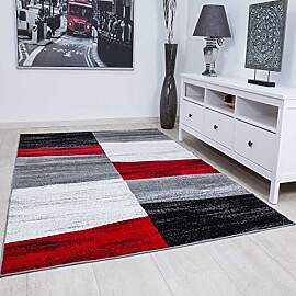 VIMODA Teppich Geometrisches Kachel Muster Meliert 