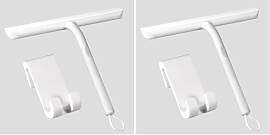 Vinabo Duschabzieher Set mit Haken, Silikon