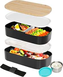 VINATO Bento Box 1400ml Lunchbox Mit Besteck Für