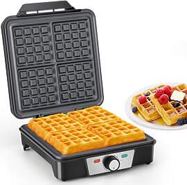 VINATO Waffeleisen, Belgisches Waffeleisen für 4