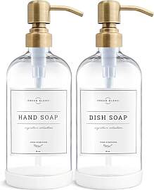 Vine Creations Seifenspender aus klarem Glas, 2