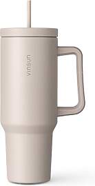 VINSUN Thermobecher 1200ml mit Strohhalm und