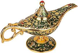 Vintage Aladdin Magic Genie Lampe für Zuhause,