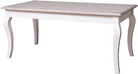 Vintage Esstisch (180cm) geschwungene Beine