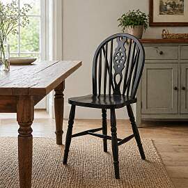 Vintage Holzstuhl Esszimmer wenge