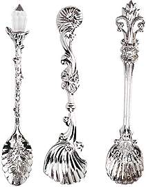 Vintage Kaffeelöffel 3er-Set - Silber Winziges