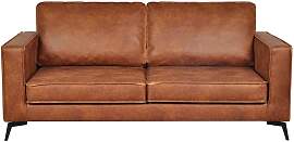 Vintage-Ledersofa 3-Sitzer cognacfarben SONNY