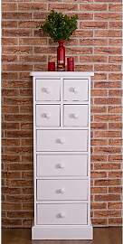 Vintage Schubladenkommode Cremeweiß