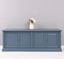 Vintage Sideboard in nachtblau