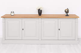 Vintage Sideboard mit Eichenplatte