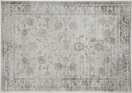 Vintage-Teppich aus Viskose mit grauem Muster