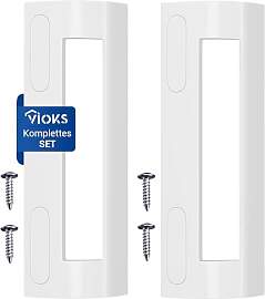 VIOKS 2x Türgriff Set Weiß 200x70x45mm -