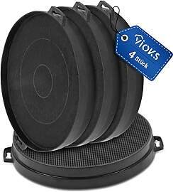 VIOKS 4x Kohlefilter Ersatz für 00353121 Bosch