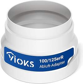 VIOKS Abluftschlauch Adapter Reduzierstück 125mm