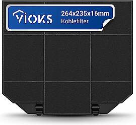 VIOKS Kohlefilter 264x235mm EFF72 Ersatz für AEG