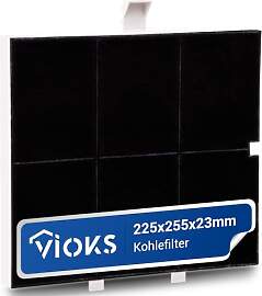 VIOKS Kohlefilter Dunstabzugshaube 255x225x23mm