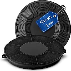 VIOKS Set 2x Dunstabzug Filter 236mmØ Ersatz für 