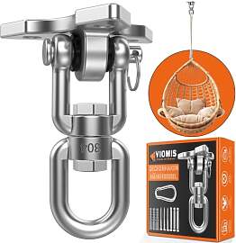Viomis Edelstahl Deckenhaken 360° Drehbar -
