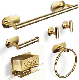 Virklyee 6 PCS Badezimmer Set Selbstklebend,