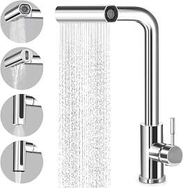 Virklyee Wasserfall Küchenarmatur Ausziehbar