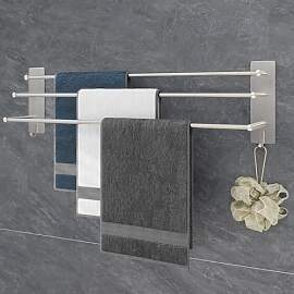 Vista Handtuchhalter 3 Stangen ohne Bohren 75cm