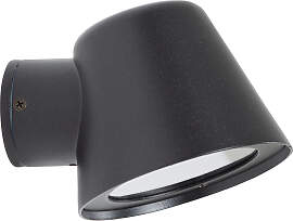 Vita Cup Wandleuchte mattschwarz mit Lichtsensor