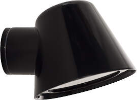 Vita Cup Wandleuchte Schwarz mit Lichtsensor LED