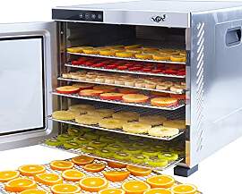 Vita5 XL Dörrautomat mit 10 Edelstahl-Dörrgitter 