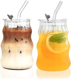 VITEVER 2 Stück 530ml Latte Macchiato Gläser mit 