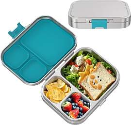 VITONIS Edelstahl Brotdose Kinder, Metal Bento