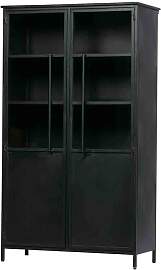 Vitrine Exhibit aus Metall und Glas, modern im