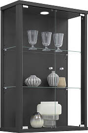 Vitrine FIF MÖBEL "OPTIMA", schwarz,