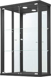 Vitrine FIF MÖBEL "OPTIMA", schwarz,