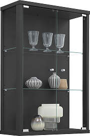Vitrine FIF MÖBEL "OPTIMA", schwarz,