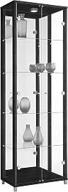 Vitrine FIF MÖBEL "OPTIMA", schwarz,