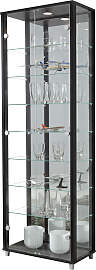 Vitrine FIF MÖBEL "OPTIMA", schwarz,