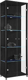 Vitrine FIF MÖBEL "OPTIMA", schwarz,