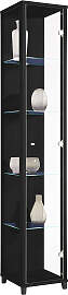 Vitrine FIF MÖBEL "OPTIMA", schwarz,