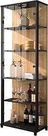 Vitrine FIF MÖBEL "OPTIMA", schwarz